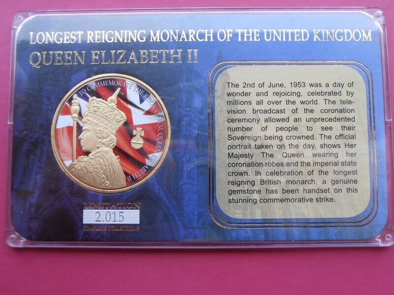 Longest Reigning Monarch Medal  -  2015