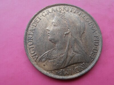 1897 Penny (Wide Date)