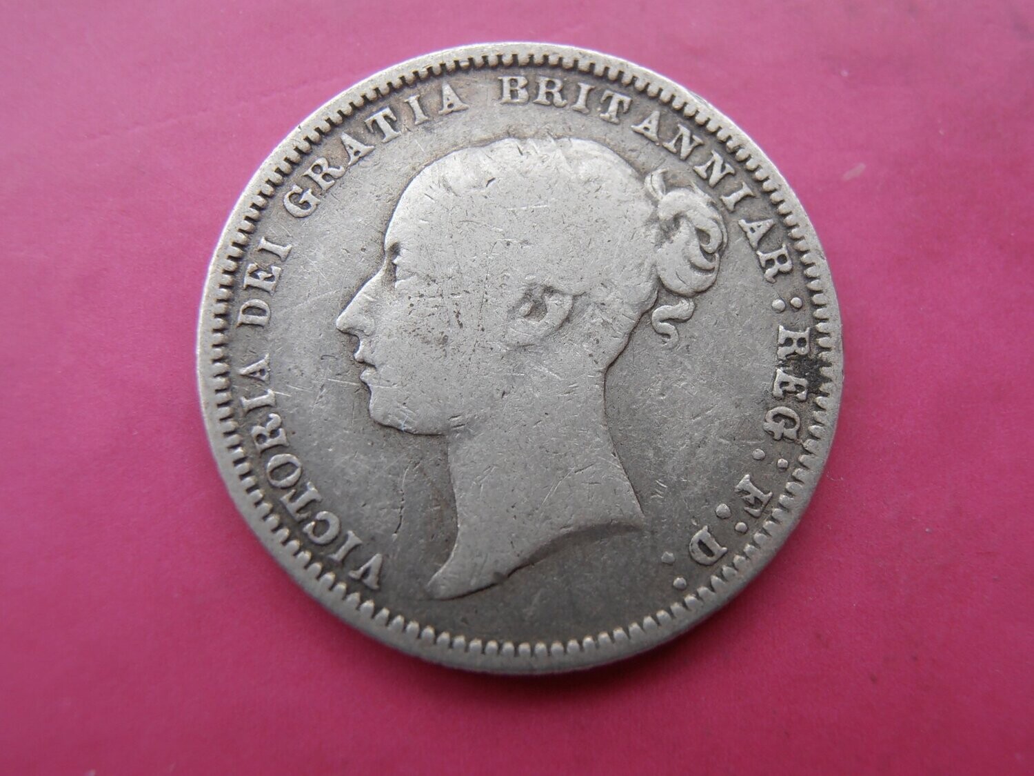 1872  -  Sixpence  ( Die Number 25)