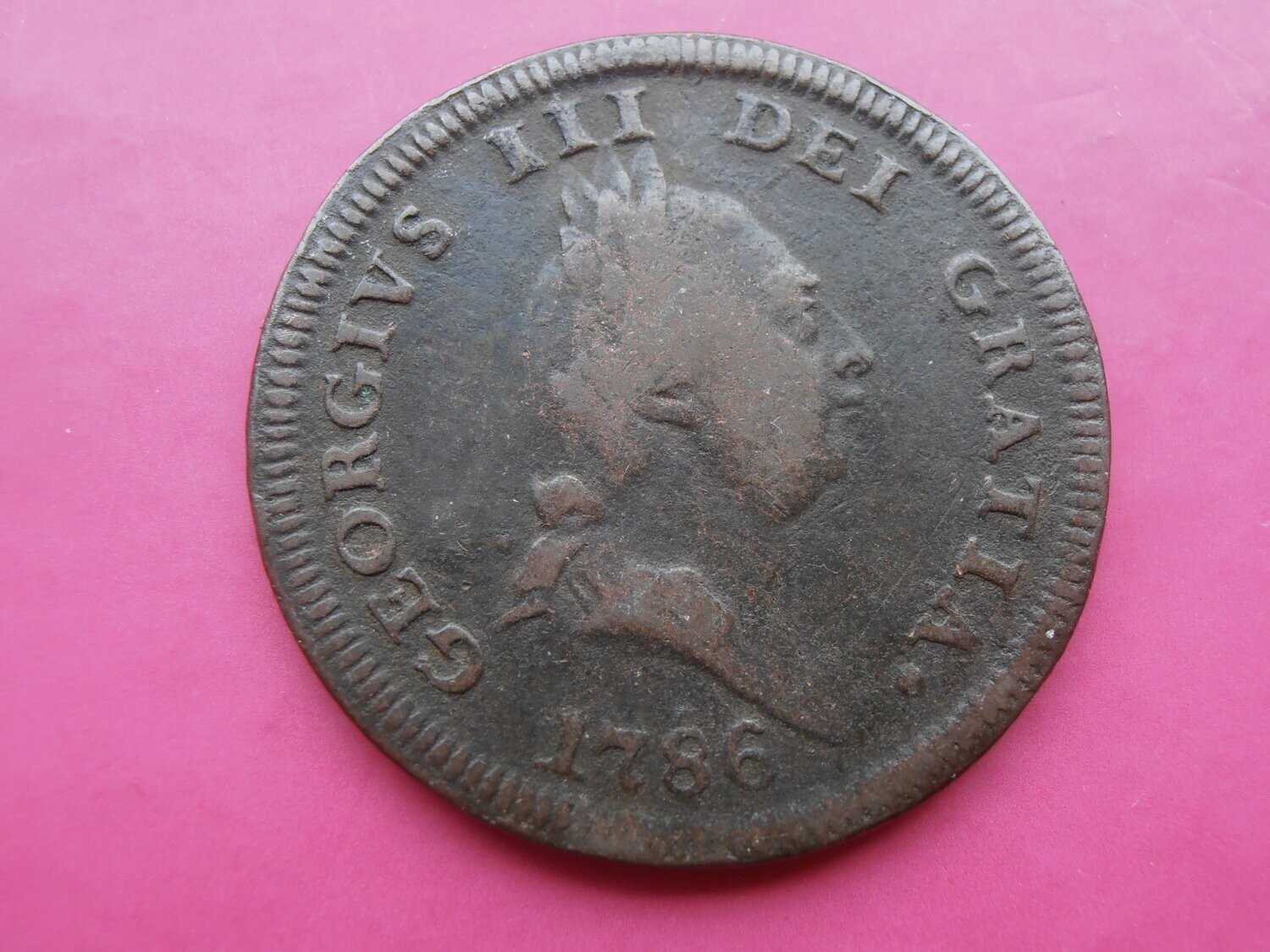Isle of Man Penny  -  1786