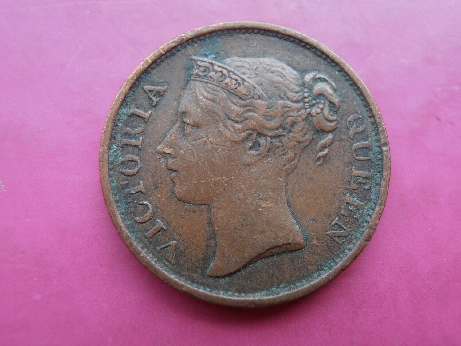 Straits Settlements Half Cent  -  1845