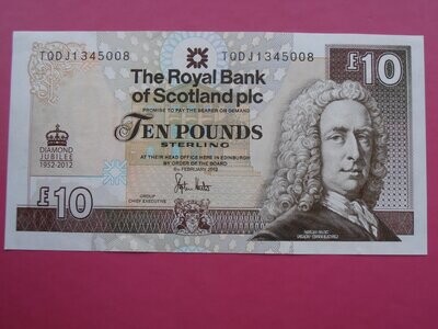 Royal Bank of Scotland £10 - 2012 (Diamond Jubilee)