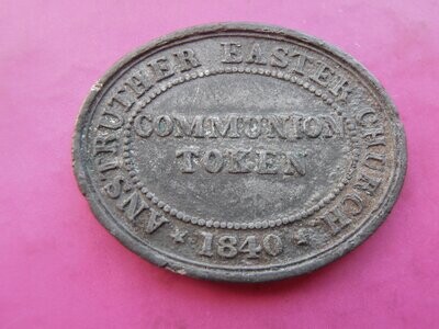 Communion Token Anstruther - 1840
