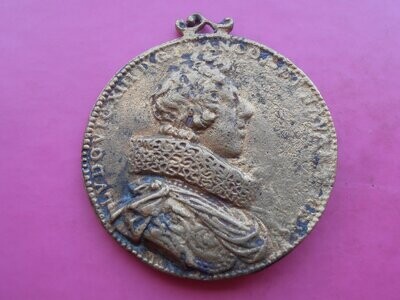 France Louis XIII and Anne of Austria Medal - C1620