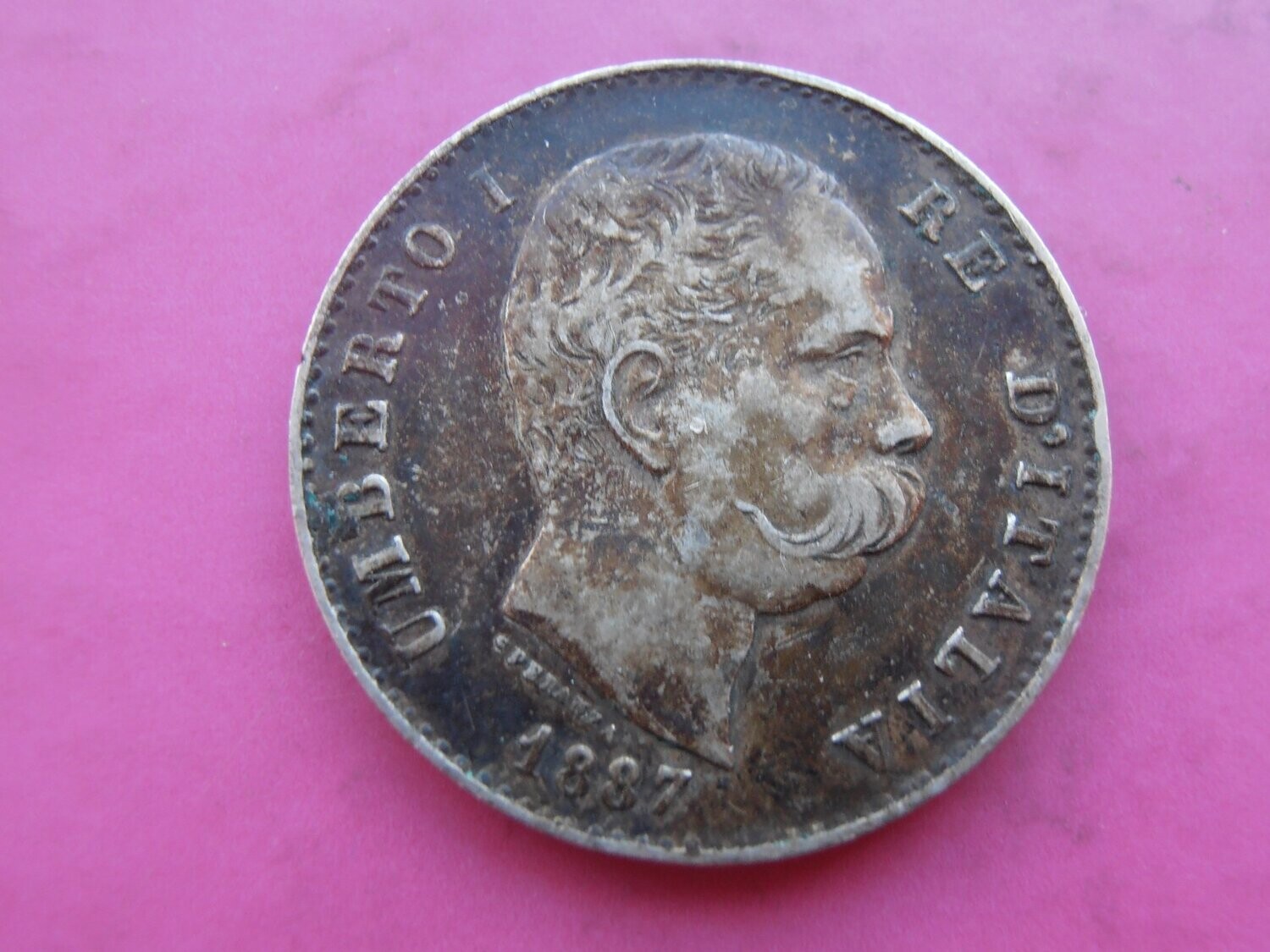 Italy 1 Lira  -  1887