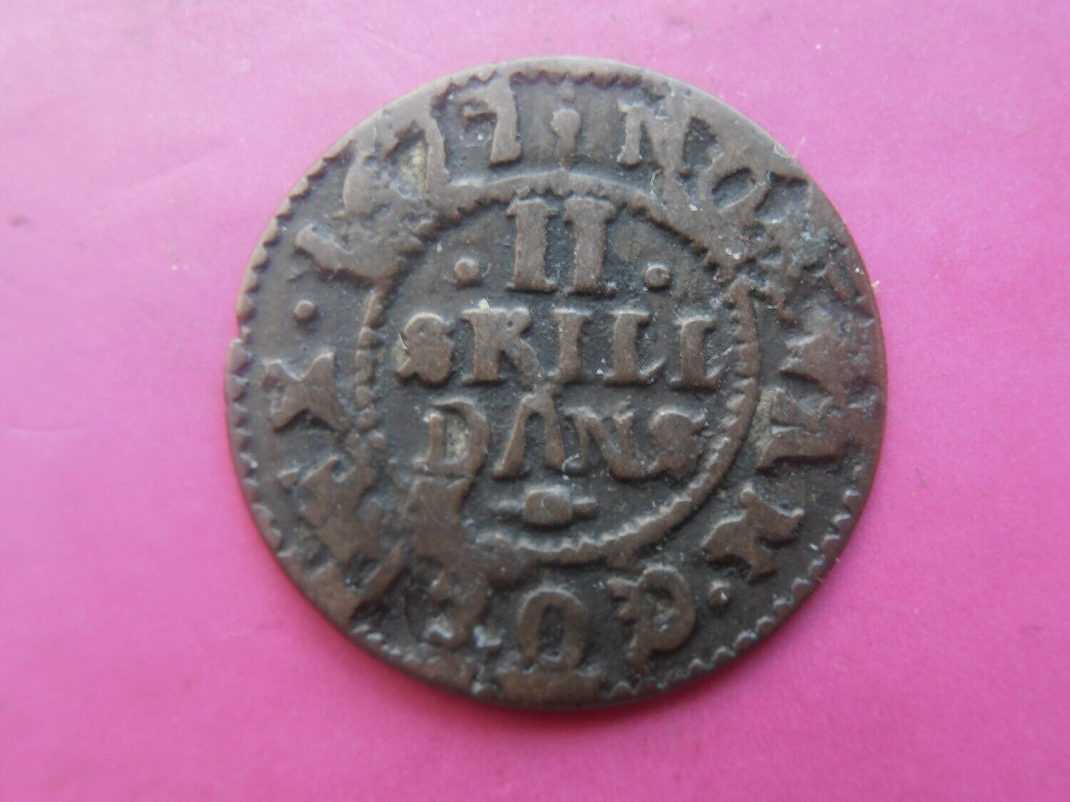 Denmark 2 Skilling  -  1677