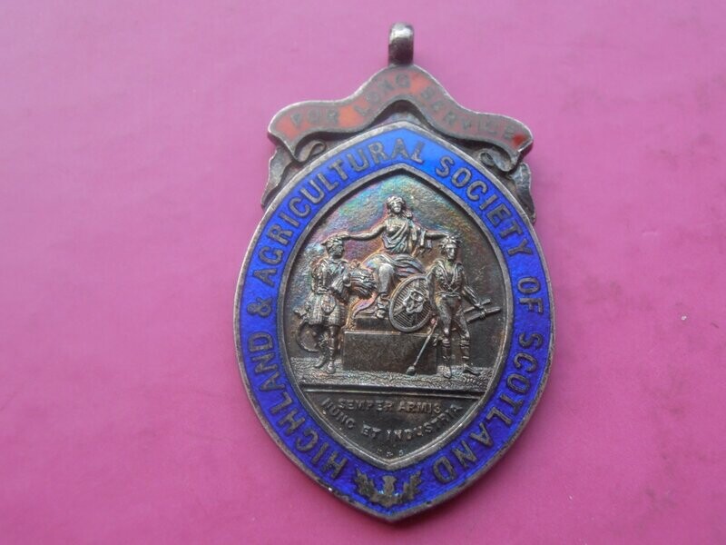 Highland Agricultural Society Medal Long Service  -  1940