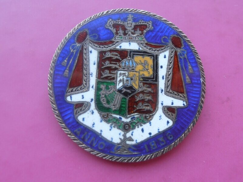 1836 Enamelled Halfcrown