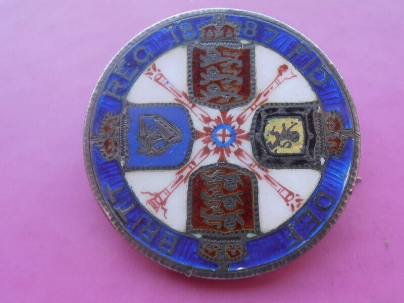 1887 Enamelled Double Florin