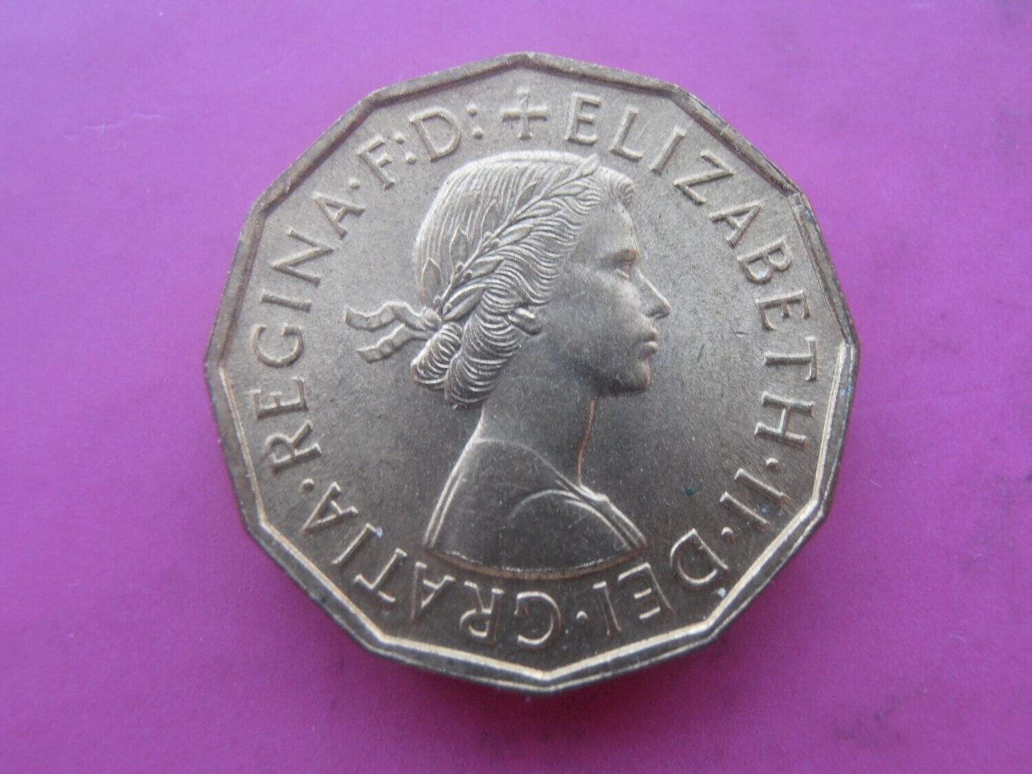 1954  -  Brass Threepence