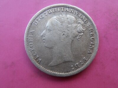 1885 - Silver Threepence