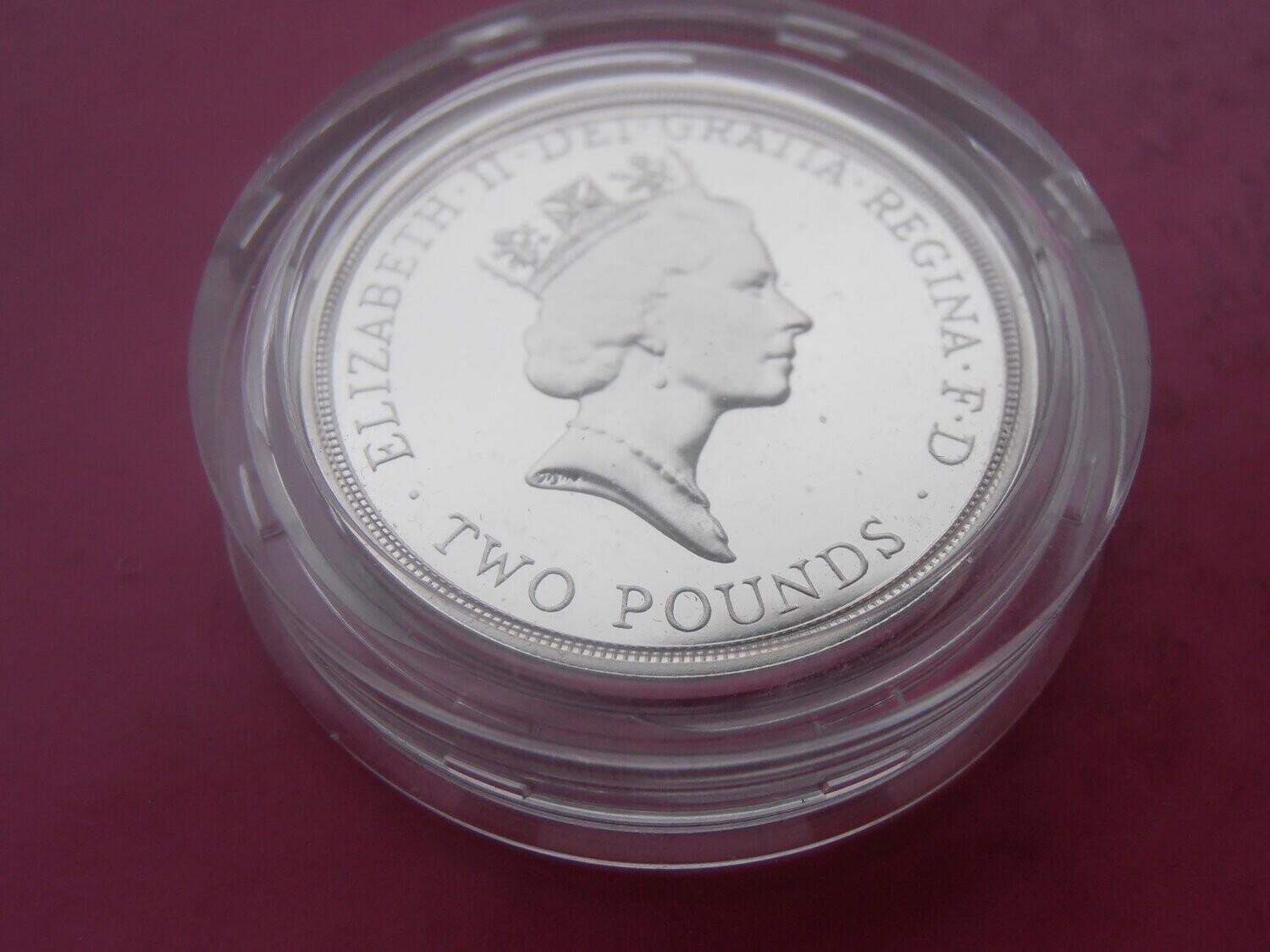 1989  -  Silver Proof £2 (Claim of Right)