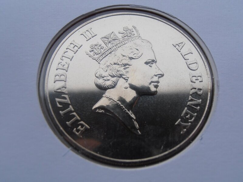 Alderney £5 First Day Coin Cover  -  1999 (Last Total Eclipse of the Milennium)