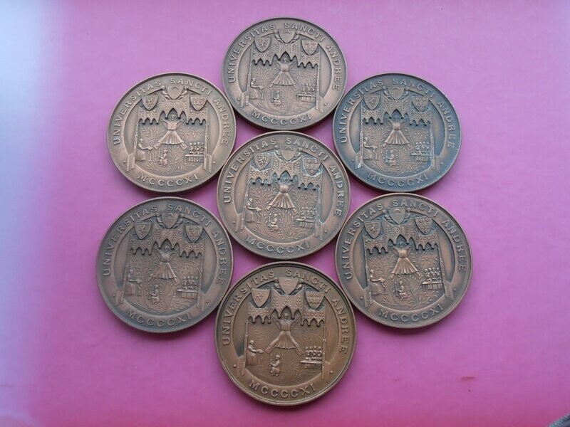 St Andrews University Group of 7 Medals