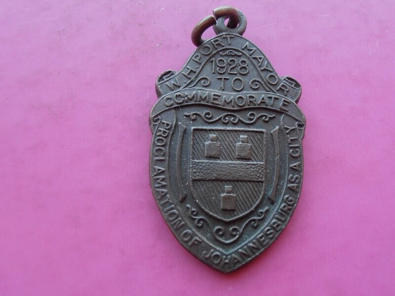 Johannesburg as a City Medal  -  1928