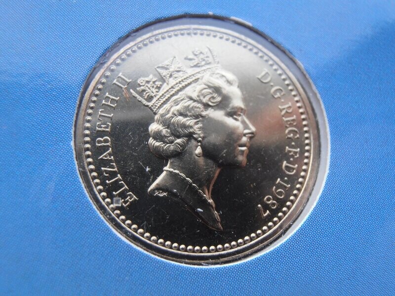 1987  - English £1 Coin Pack