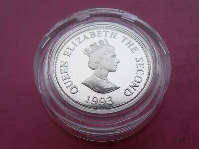 Alderney £1 Silver Proof - 1993 Coronation Anniversary