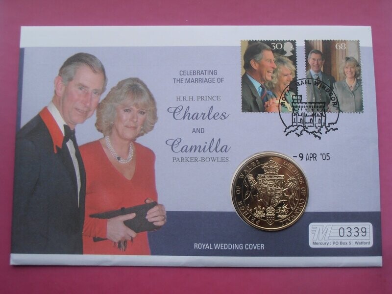 2005 - United Kingdom Wedding Medallic First Day Cover