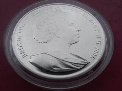 British Virgin Islands Silver Proof $10 - 2006 (Princess Elizabeth and Mother)