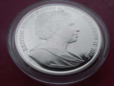 British Virgin Islands Silver Proof $10 - 2006 (Queen with Princess Royal and Family)