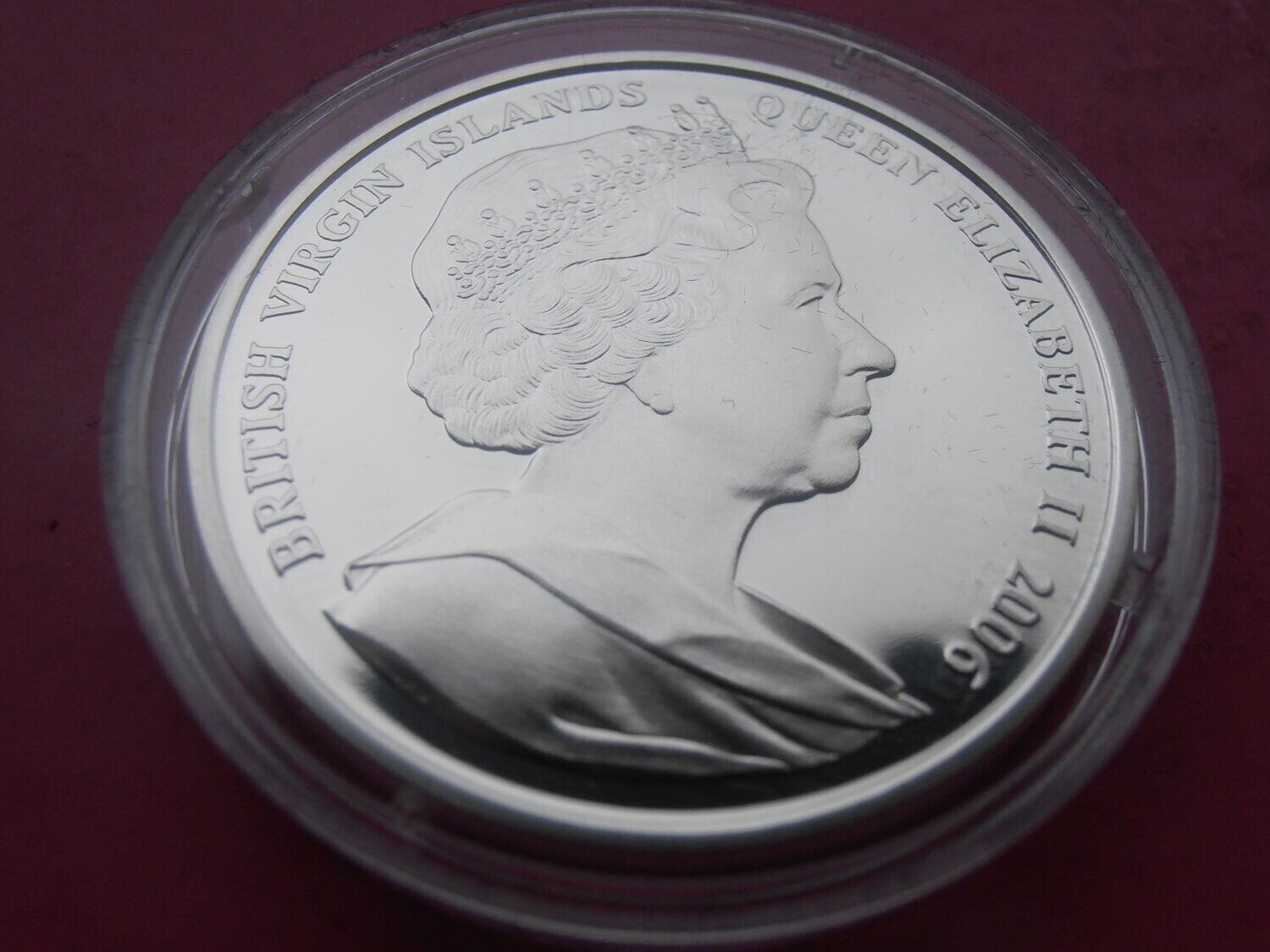 British Virgin Islands Silver Proof $10 - 2006 (Returning as Queen)