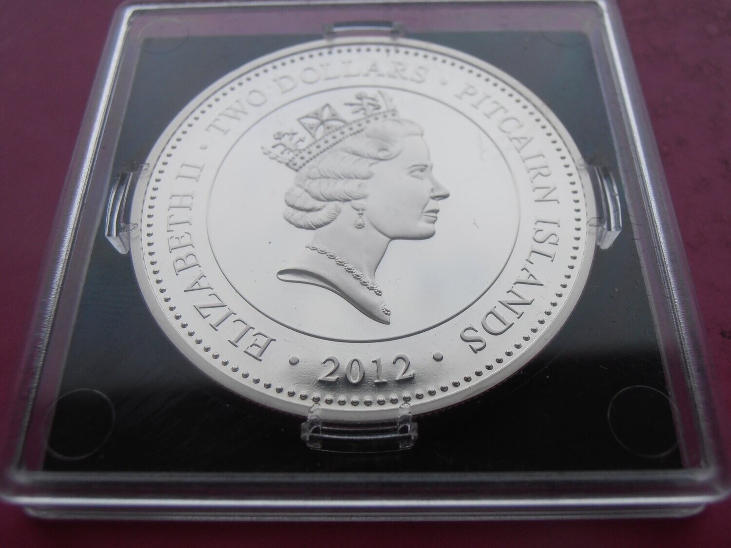 Pitcairn Islands Two Dollars Silver Proof - 2012 (Diamond Jubilee)