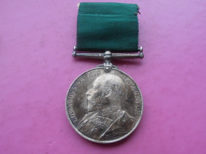Edward VII Long Service in the Volunteer Force.