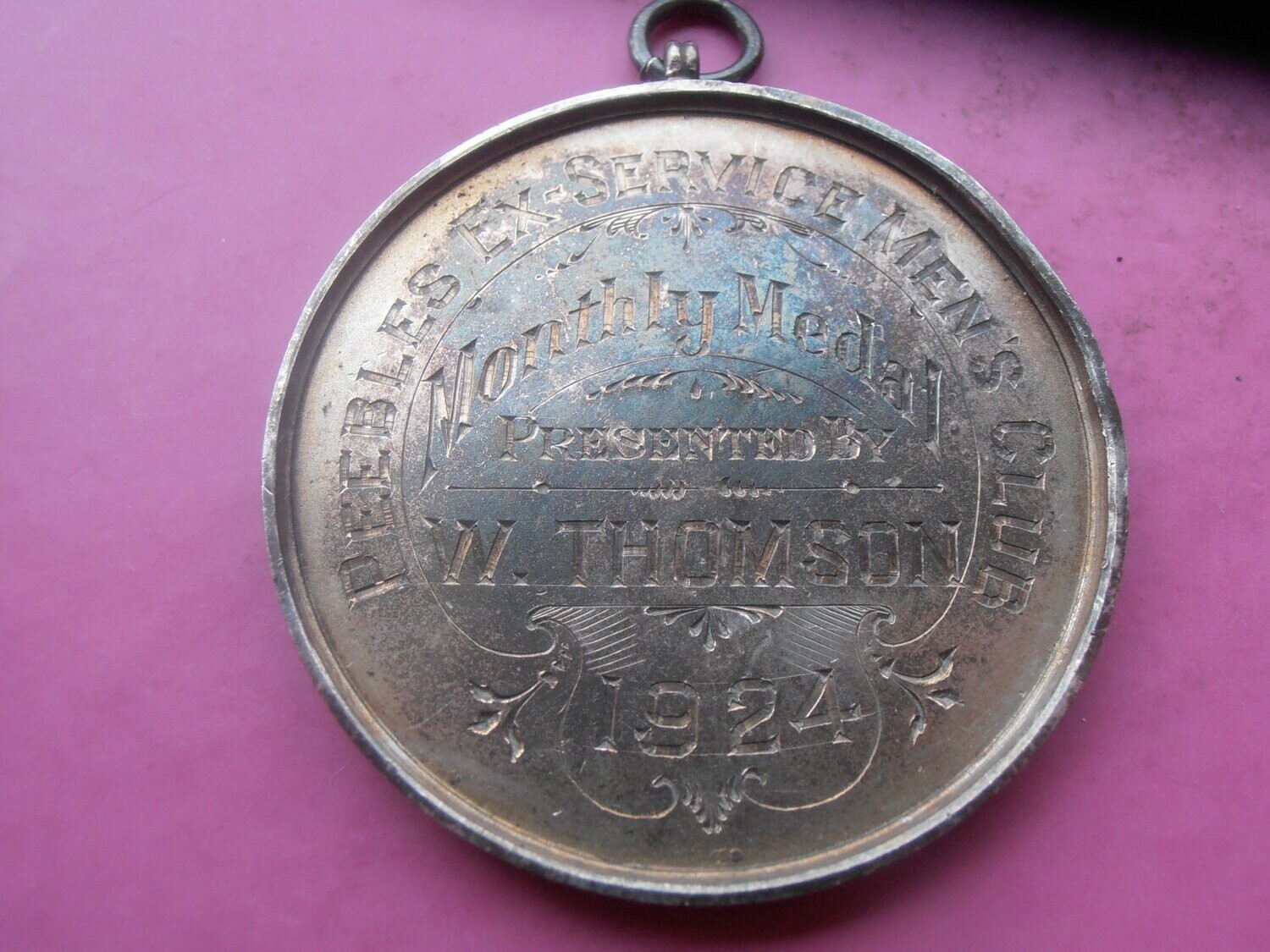 Peebles Ex-Servicemens Club monthly Medal - 1924