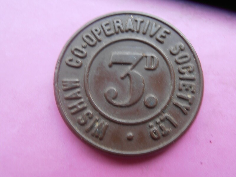 Wishaw Coop Threepence Token
