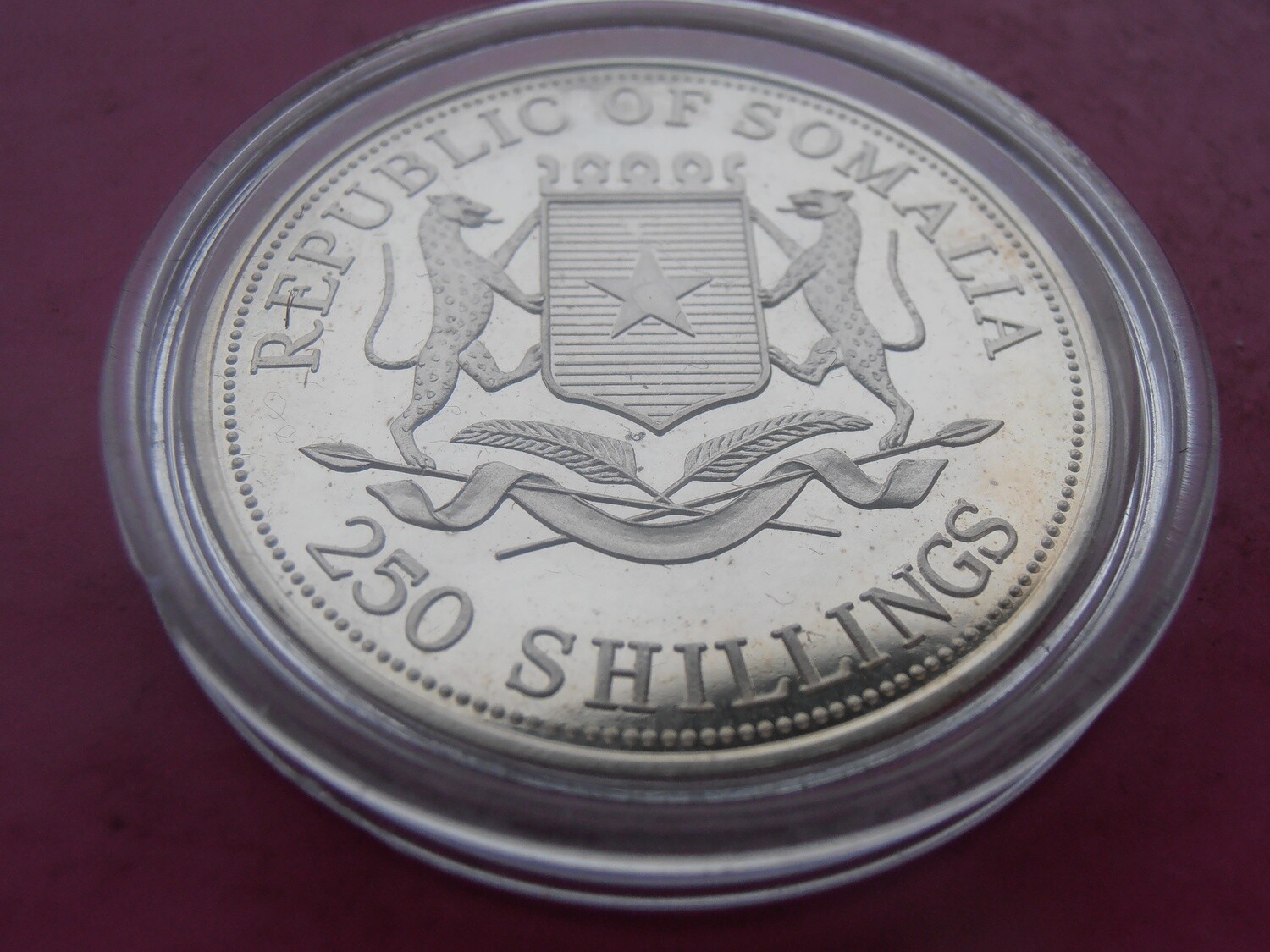 Somalia Silver Proof 250 Shillings - 20060(Nelson Mandela)