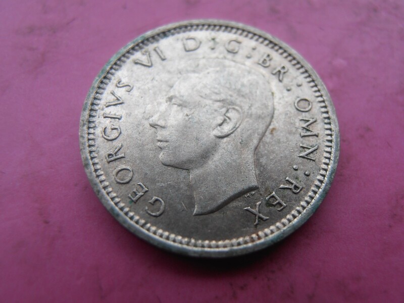 1942  -  Silver Threepence