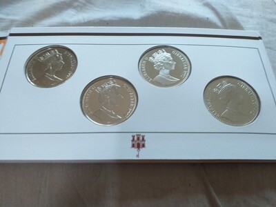 Gibraltar 8 Coin Crown Set - 1992 (Olympics)