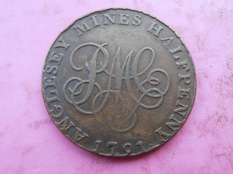 Anglesey Halfpenny  -  1791