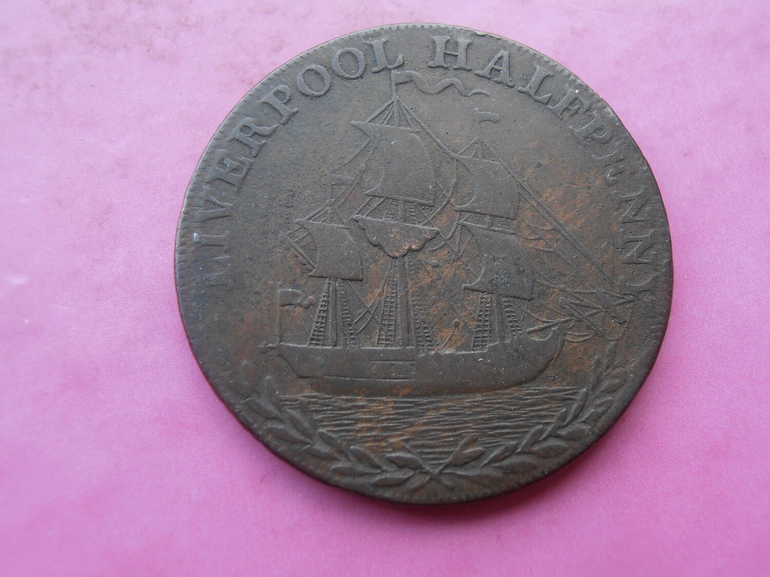 Liverpool Halfpenny - 1791