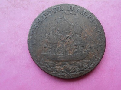 Liverpool Halfpenny - 1791