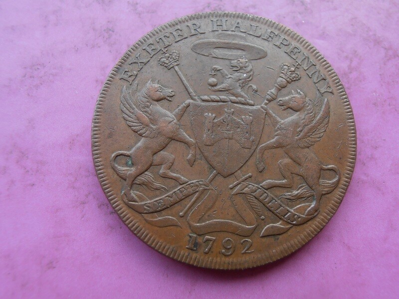Exeter Halfpenny - 1792