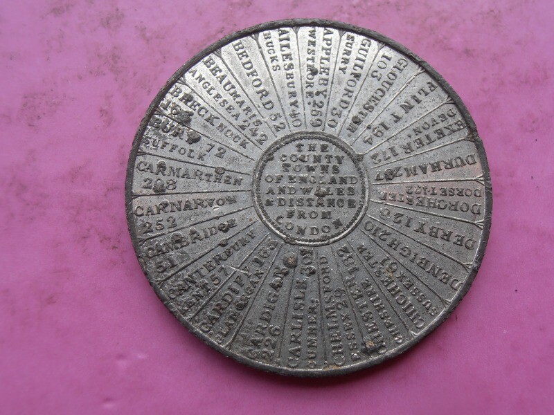 19th Century Distance from London Medal