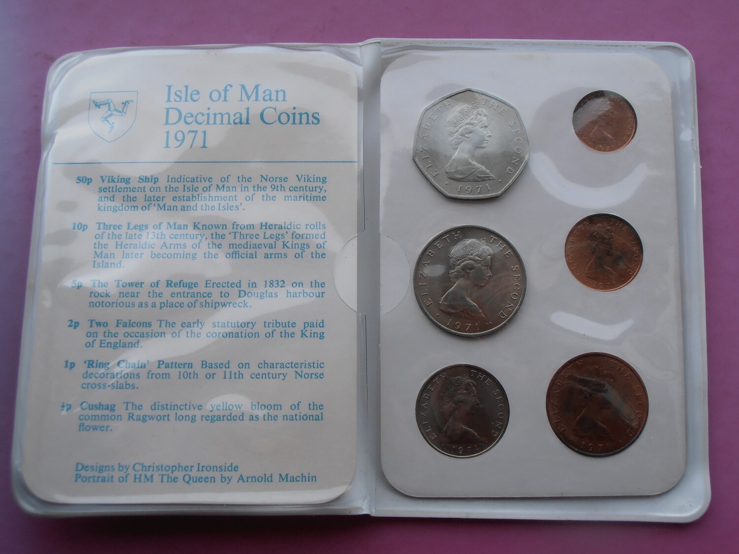 Isle of Man Decimal Set - 1971  MRPD1
