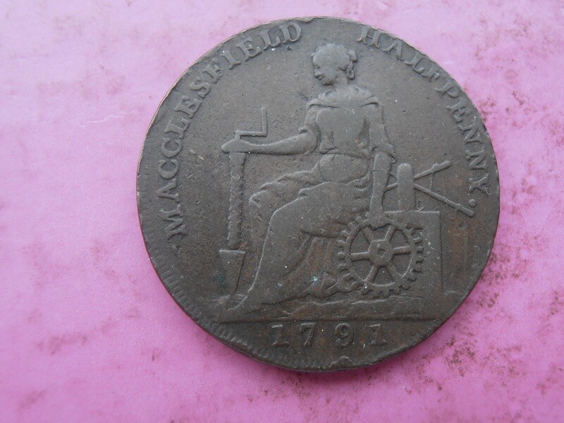 Macclesfield Halfpenny Token  -  1791