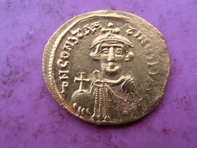 Gold Solidus Constans II - 641-668 AD