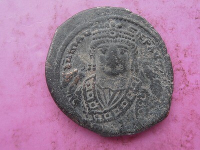 Byzantine Follis Maurice Tiberius -582-602 AD (Antioch Mint)