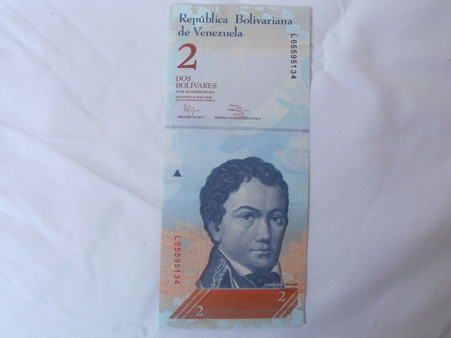 Venezuela 2 Bolivares - 2012