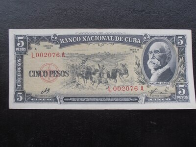 CB - 5 Pesos - 1960