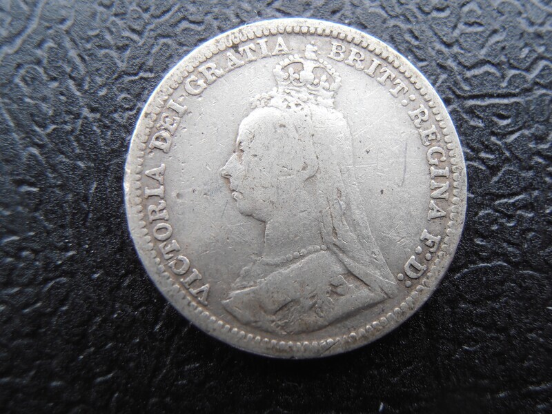 1891  -  Silver Threepence