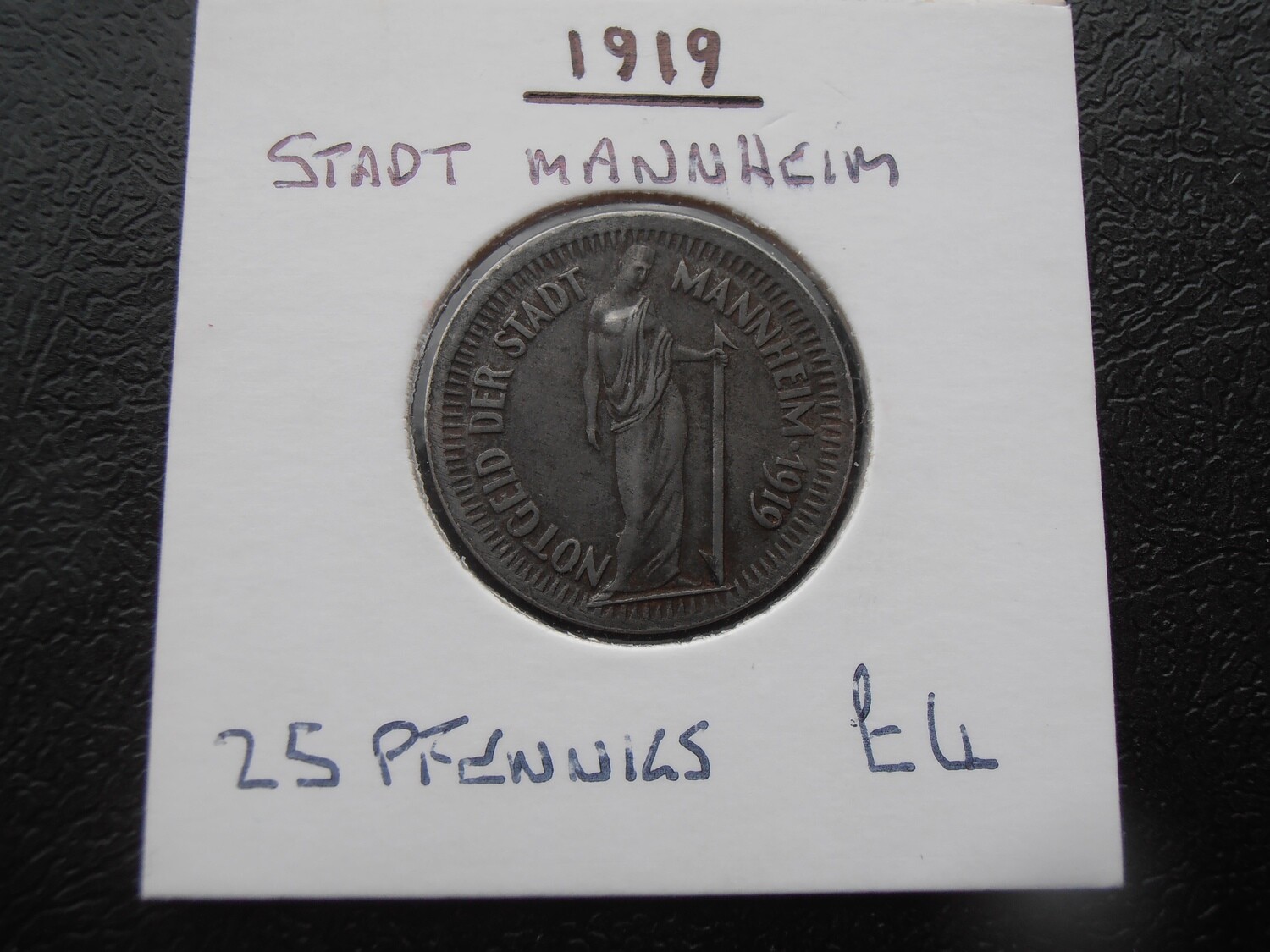 Stadt Mannheim 25 Pfennigs - 1919