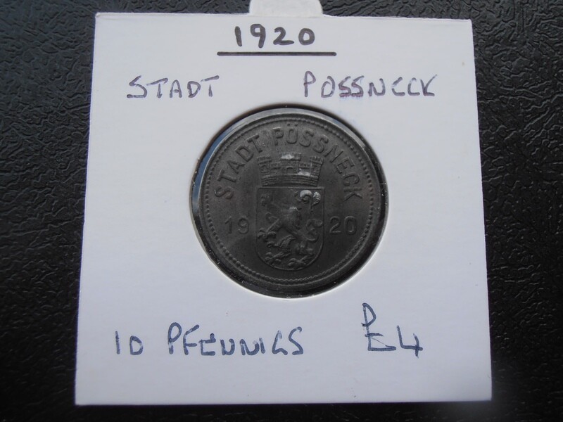 Stadt Possneck 10 Pfennigs - 1920