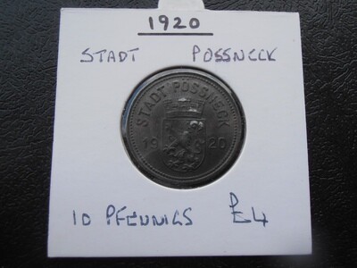 Stadt Possneck 10 Pfennigs - 1920