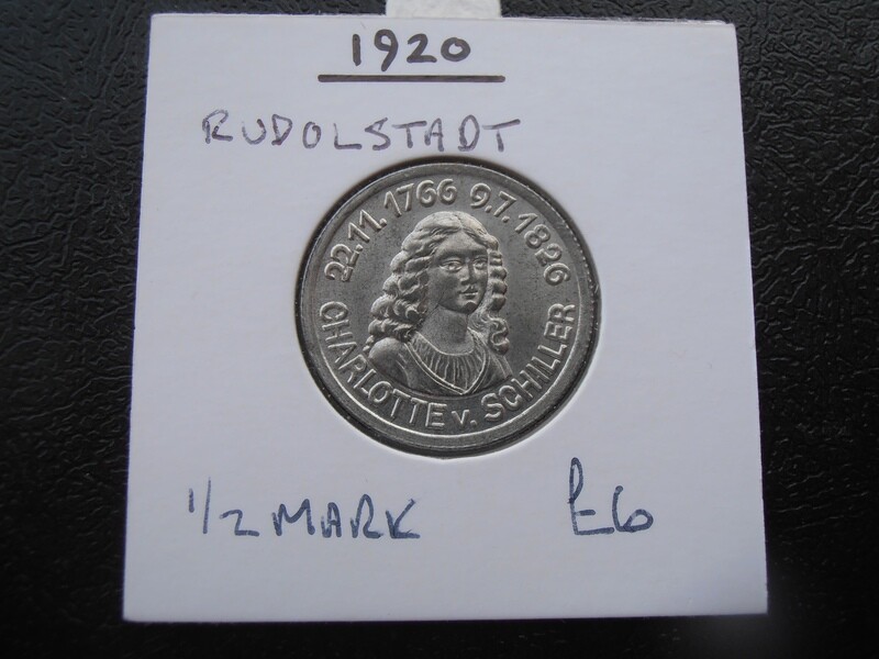 Rudolstadt Half Mark - 1920