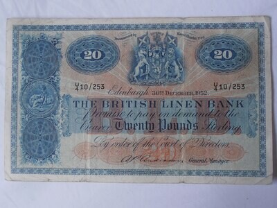 British Linen Bank £20 - 1952