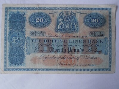 British Linen Bank £20 - 1946